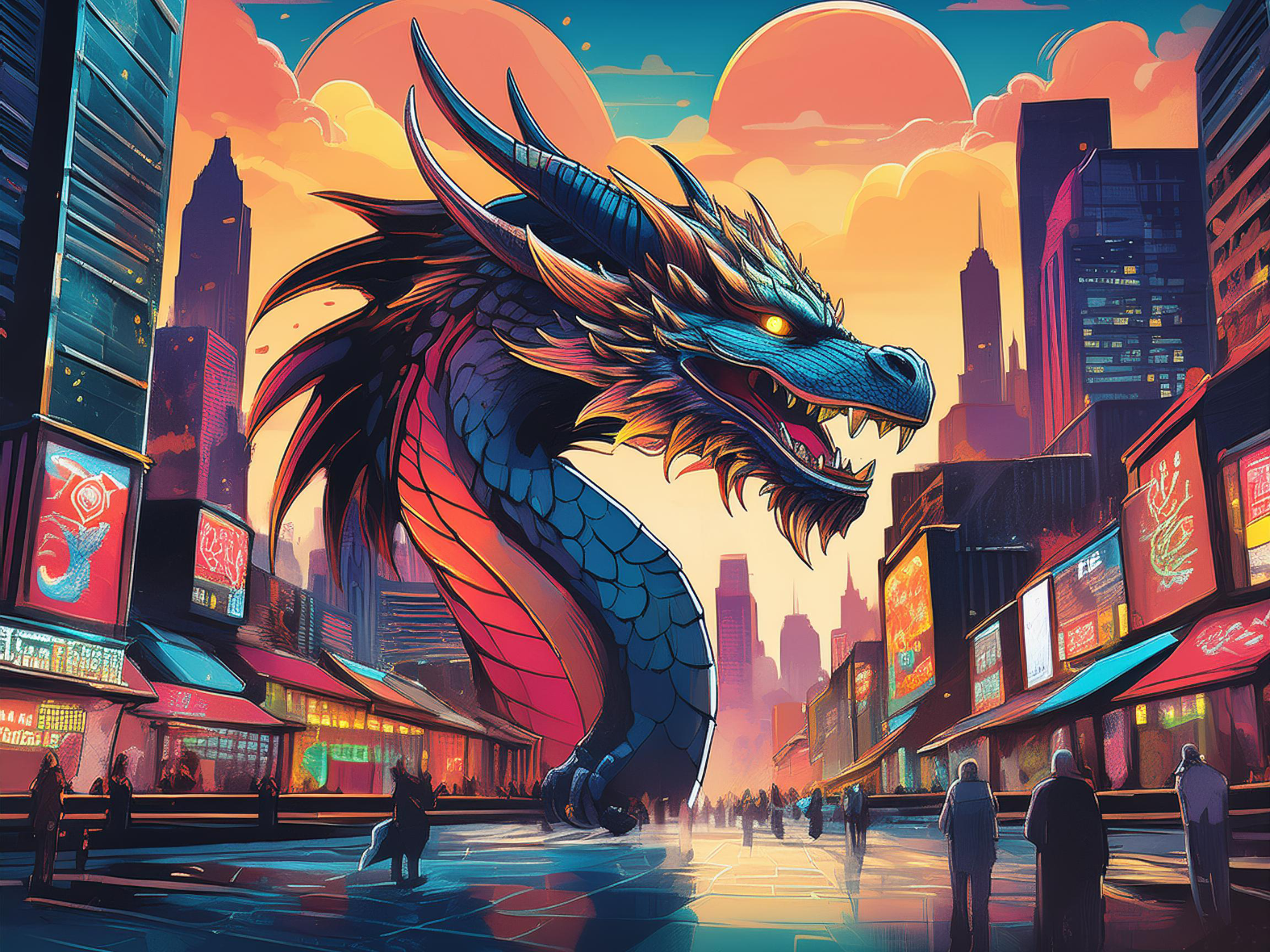 Esophagus Digital Dragon Mascot